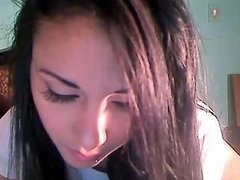 Amazing Hot Busty Brunette Fingering Herself On Webcam